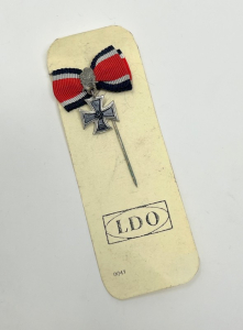 Miniature 1939 Knights Cross With Oak Leaves and Swords Stick Pin