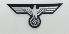 Panzer Officers Breast Eagle, Folded (Original Quality)