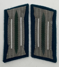 Bevo Infantry Collar Tabs (Folded & Mounted) (Out Of Stock)