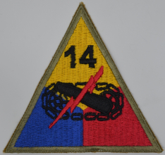 14th Armored Division Patch