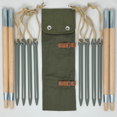 Zeltbahn Pole and Stake Kit