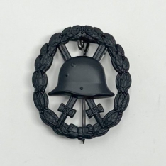 WWI Wound Badge Hollow Back, Black