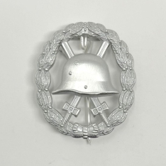 WWI Wound Badge Hollow Back, Silver