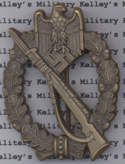 Army Infantry Assault Badge Bronze Finish