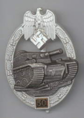 Army Tank Combat Badge 50 Engagements