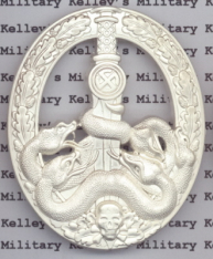 Anti-Partisan War Badge Silver Finish