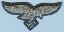 Luftwaffe Officer Breast Eagle, Embroidered