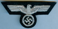 Panzer Officer Cap Eagle - Silver Bullion