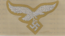 Luftwaffe Afrika Korps Herman Meyer Insignia, Officer Cap Eagle