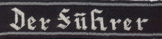 SS Cuff Title 'Der Fuhrer' - Officer - Bullion