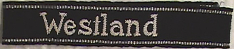 SS Cuff Title 'Westland' - Officer - Bullion