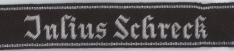 'Julius Schreck' Cuff Title - Bullion