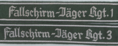 NCO Fallschirmjager Regimental Cuff Titles