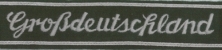 Grossdeutschland EM Handwritten Green Cufftitle