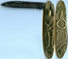 Hitler Pocket Knife with "Meine Ehre Heist Treue" motto