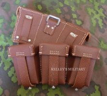 K98 Ammunition Pouches - Brown Leather (Sold Individually)