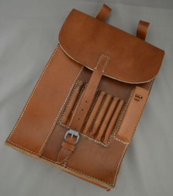 WWII German Map Case, Brown Leather