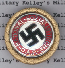 Golden NSDAP Party Badge