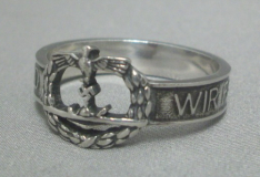 U-Boat Ring w/Miniature U-Boat Design