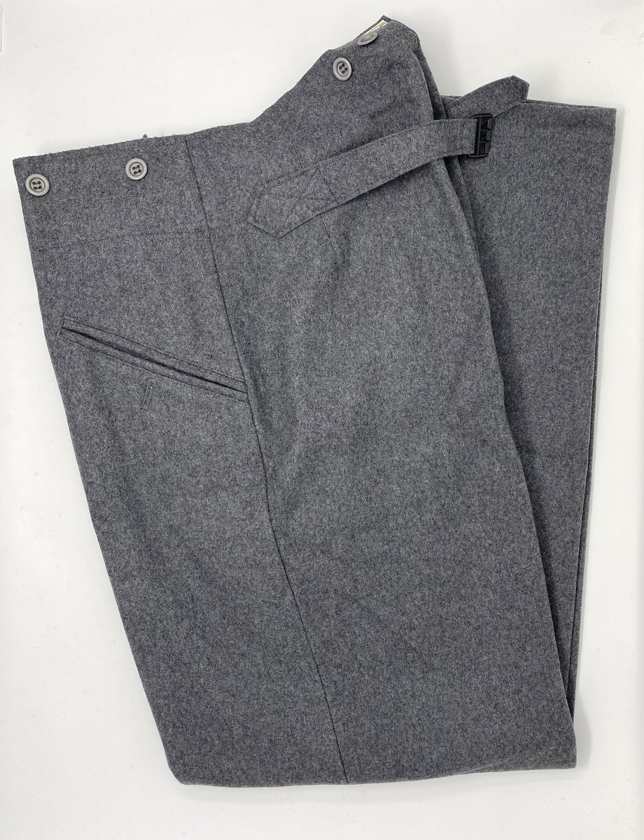 M36 Stone Grey Wool Trousers: Kelleys Military