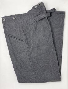 M36 Stone Grey Wool Trousers