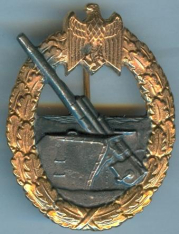 Kriegsmarine Coastal Artillery Badge